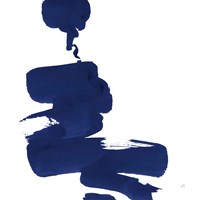 Swash IV Indigo Framed Print