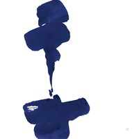 Swash III Indigo Framed Print