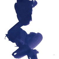 Swash II Indigo Framed Print