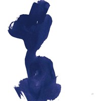 Swash I Indigo Framed Print