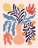 Mid Mod Floral I Framed Print