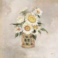 Sunflowers in Rattan Fine Art Print