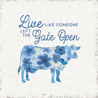 Country Cottage Field V Flowers Framed Print