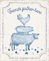 Country Cottage Field Xx Framed Print