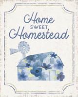 Country Cottage Field XXI Flowers Framed Print