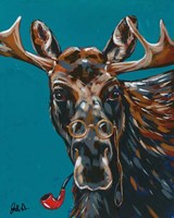 Spy Animals II-Mystery Moose Fine Art Print