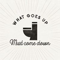 Bath Art IX-What Goes Up Fine Art Print