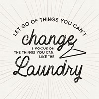 Laundry Art VII-Things can't Change Fine Art Print