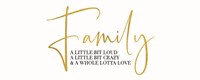 Sentiment Art panel I-Family Fine Art Print