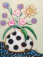 Pop Florals II-Dots Fine Art Print