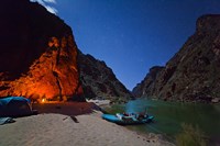 Moonlight Camp Colorado River Fine Art Print