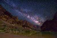 Milky Way Spanning Grand Canyon Fine Art Print