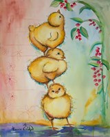 3 Chicks Fine Art Print