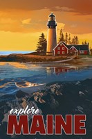 Explore Maine Framed Print