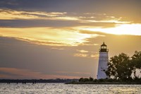 Madisonville Lighthouse at Sunset Fine Art Print