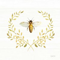 Bees and Blooms Bee Laurel Fine Art Print