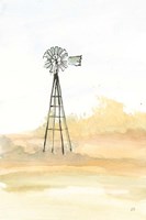 Windmill Landscape III Fine Art Print