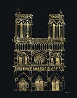 Notre Dame Sketch Framed Print