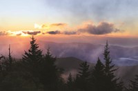 Foggy Mountain Sunrise Fine Art Print