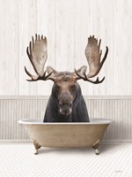 Bath Time Moose Fine Art Print