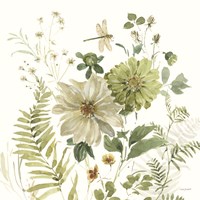 Green Fields III Framed Print