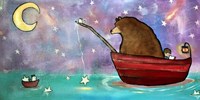 Bear Boat Framed Print