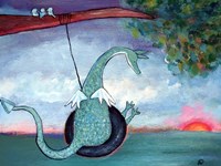 Dragon Swinging Fine Art Print