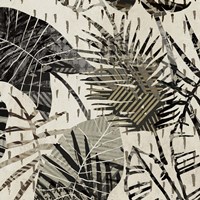 Grey Palms I Framed Print