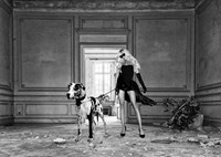 Unconventional Womenscape #7, In the Palace (BW) Fine Art Print