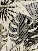 Grey Palms Panel III Framed Print