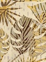 Golden Palms Panel III Framed Print