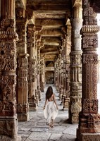 At the Temple, India Fine Art Print