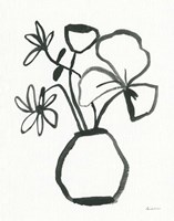 Floral Sketch II Framed Print