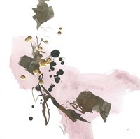 Gold Dots IV Pink Framed Print