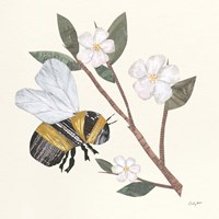 In the Garden Bee II Fine Art Print