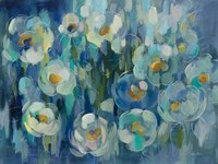 Pretty Blue Floral Fine Art Print