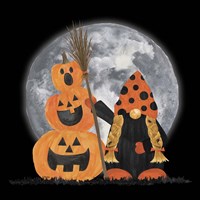 Gnomes of Halloween III-Broomstick Fine Art Print