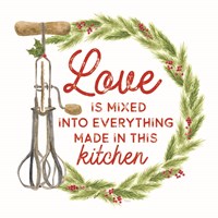 Home Cooked Christmas I-Love Fine Art Print