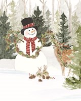 Christmas in the Woods Portrait I Fine Art Print