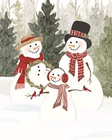 Christmas in the Woods Portrait IV Framed Print