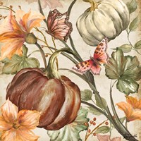 Autumn Vines III on Light Framed Print