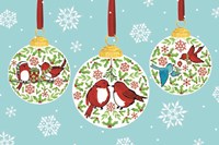 Ho Ho Home III on Blue Fine Art Print