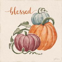 Harvest Jewels IV Pumpkins Sq Fine Art Print