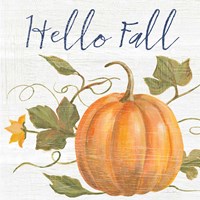 Fall Splendor V Navy Fine Art Print