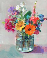 Cottage Garden Bouquet I Fine Art Print