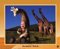 Imaginary Safari Giraff by Tom Arma - 10" x 8"