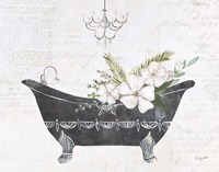 Floral Bath I Flipped Fine Art Print