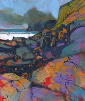 Morfa Cove Rocks Fine Art Print