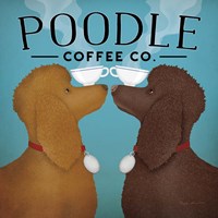 Double Poodle Coffee Framed Print