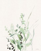Grasses II on Linen Fine Art Print